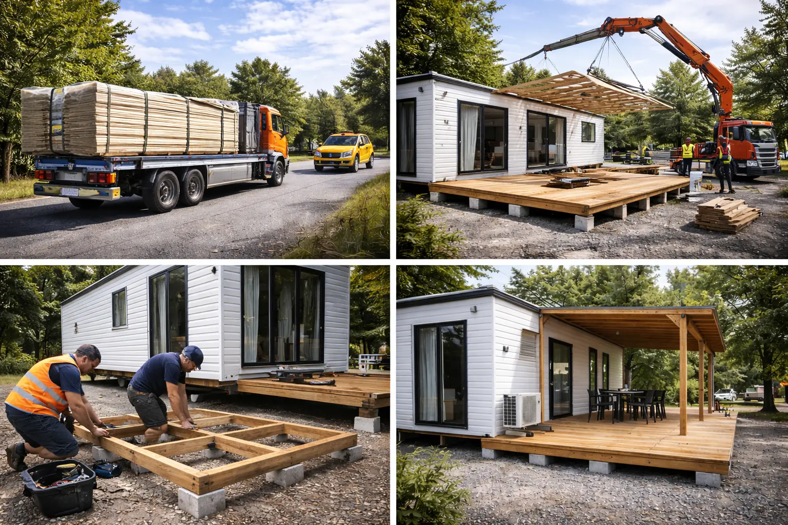 Raccordement EDF eau gaz climatisation mobil-home